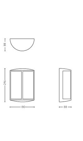 Gartenleuchte LED Wandleuchte STOCK myGarden 6W 2700K IP44 Anthrazit PHILIPS