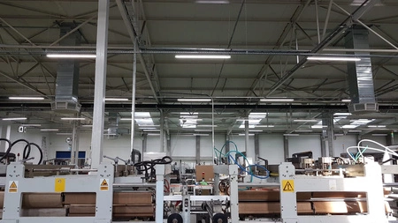 LED 75W 11625lm 4000K Neutral IP65 IK08 Chrom HPL2 Pro Kobi Langfeldleuchte