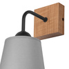 Wandleuchte LULA E27 Grau Eiche KM-1.200 Lamkur