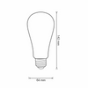 E27 ST64 LED Lampen 5,5 W 470 lm 1800 K-2700 K 320° Filament GOLDLUX (Polux) Smart WiFi TUYA