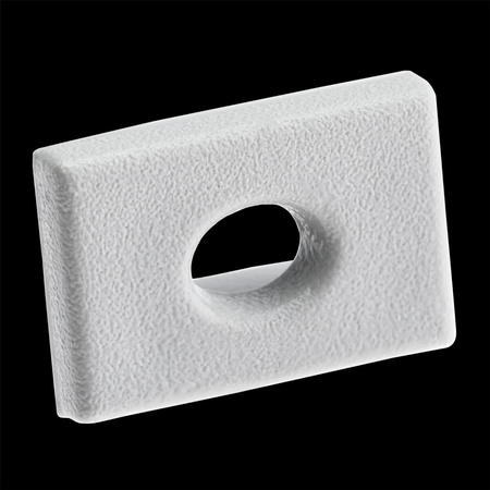 Endkappe für KM33-Profile mit Öffnung Kunststoff, Grau LUMILED