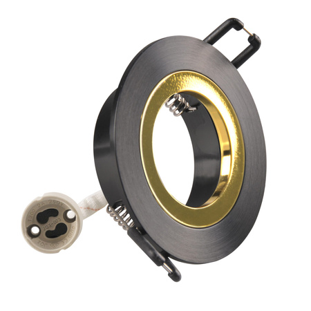 Strahler-Einbauleuchte GU10 Schwarz FEBE Sanico Goldlux