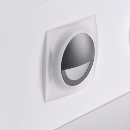 LED-Garteneinbau-Treppenleuchte 3W 40lm IP44 4000K schwarz Q5 GOLDLUX (Polux)