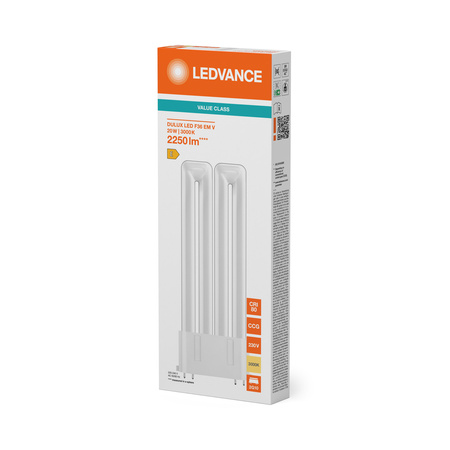 LED-Leuchtstofflampe 2G10 20W = 36W 2250lm 3000K Warm Dulux F EM & AC Ledvance