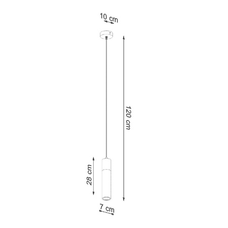 ZANE GU10 Hängende LED-Deckenleuchte Grau SOLLUX