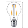 E27 A60 LED Lampen 8,5 W = 75 W, 1055 lm, 2700 K, warmes Filament PHILIPS