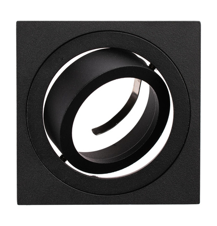 Aufputz-Halogen-Bewegliche GU10-Leuchte in quadratischem Schwarz 84 mm