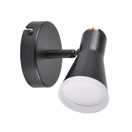 Verstellbare Wandleuchte 4,2W LED BERG 1 schwarz 3000K GOLDLUX (Polux)