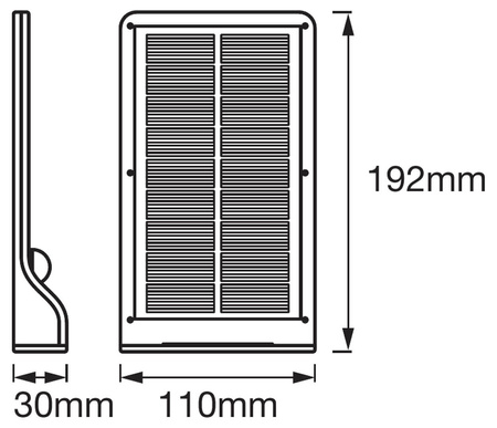 LED-Flutlicht 3W 320lm 4000K Weiß mit Bewegungs- und Dämmerungssensor LEDVANCE DOORLED Solar