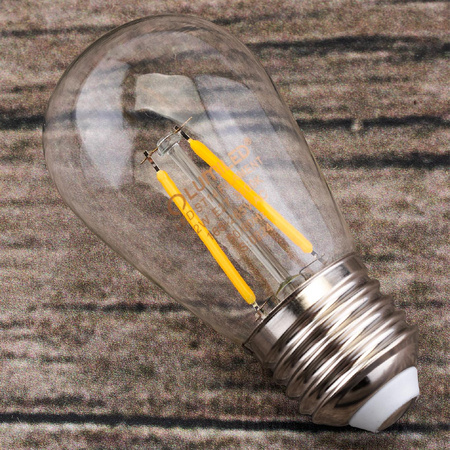 LED Lampen 5-PAK E27 ST14 2W = 20W 3000K Warm 220lm Glühfaden für Girland LUMILED