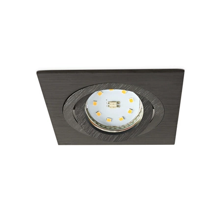 Flush Mount GU10 Halogen Einbaustrahler Mesh Schwarz Quadratisch Kobi