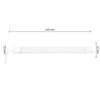 LED Lineare Leuchte 18W 1820lm 4000K Neutral 120° Weiß IP65 Masterled
