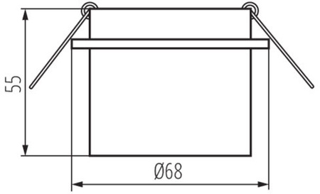 SPAG S MR16 GU10 schwarz-goldene Halogen-Deckenleuchte Kanlux