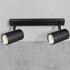 Wand- &amp; Deckenstrahler 2x GU10 Schwarz Gold NICEA Sanico Goldlux