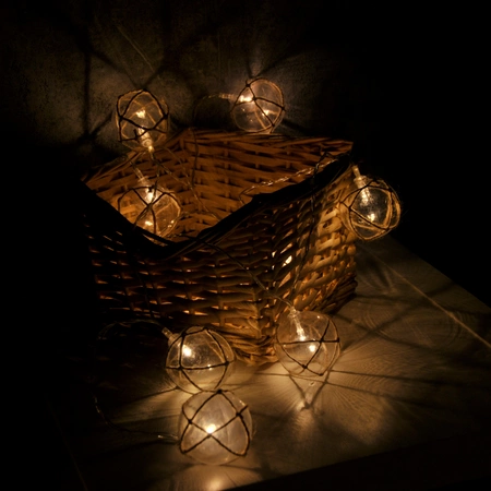 Batteriebetriebene LED-Gartengirlande 2,1 m betrieben mit 2xAA AHNE GOLDLUX Batterien (Polux)