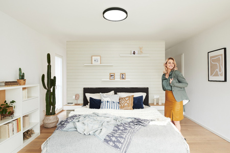 LED Deckenleuchte ORBIS CIRCLE 28W 2400lm RGB CCT 46cm SMART+ WIFI LEDVANCE schwarz