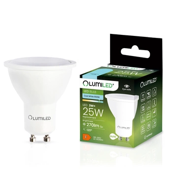 LED Lampen GU10, Glühbirne 3W = 25W 270lm 120° 6500K kalt LUMILED