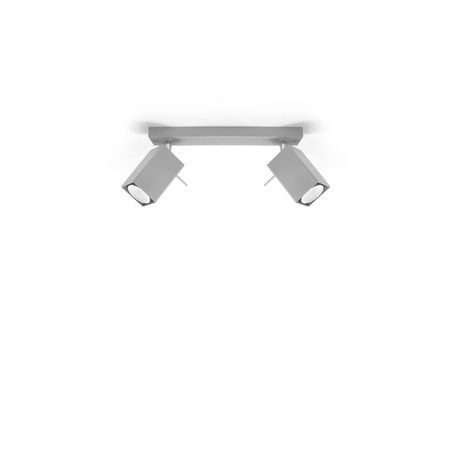 MERIDA Deckenleuchte 2xGU10 Reflektor Halogen Leuchte Beweglich 30cm Grau SOLLUX