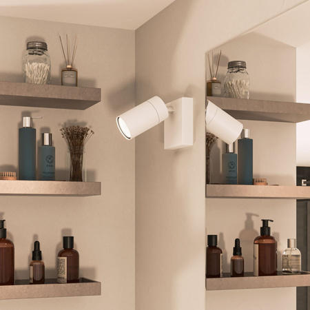 Wandleuchte GU10 Wandleuchte IP44 Weiß Kosipo Philips