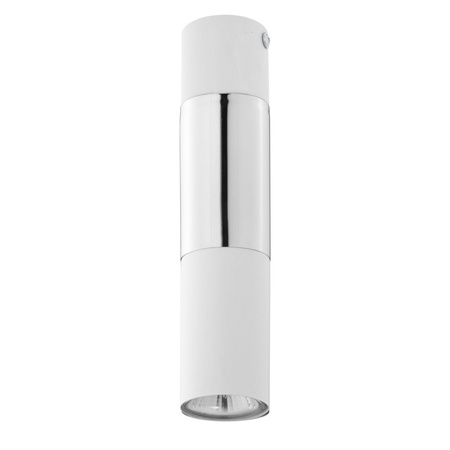 ELIT WHITE Tuba Deckenanbauleuchte Weiß und Silber Modern GU10 4369 TK Lighting