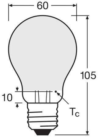 LED Lampen A60 E27 6.5W = 60W 806lm 4000K Neutralweiß FILAMENT LEDVANCE