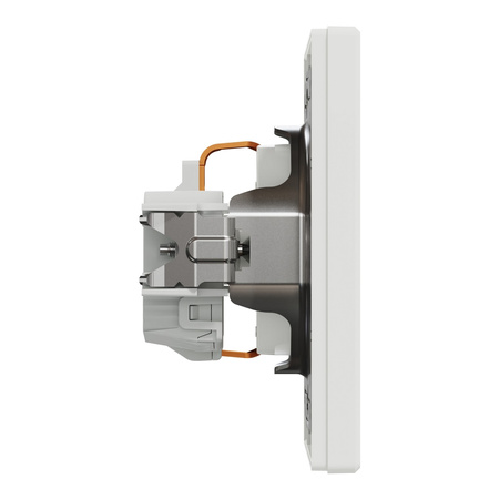 Einzelsteckdose 2P+E mit Rahmen SCHNEIDER ASFORA