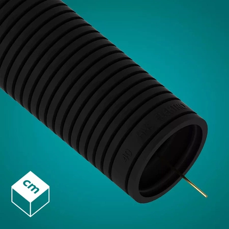 Wellrohr RKGS 40 mm 750N Leitung mit Fernbedienung für Kabelschutz 25m Schwarz AKS ZIELONKA