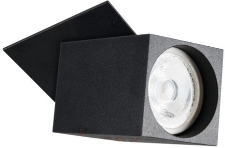 Bewegliche schwarze Spot-Deckenleuchte SPOT CHIRO GU10 quadratisch Kanlux