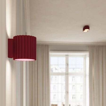 Anbauleuchte GX53 Aluminium Burgundy Aura Deep Space SL.1822 Sollux