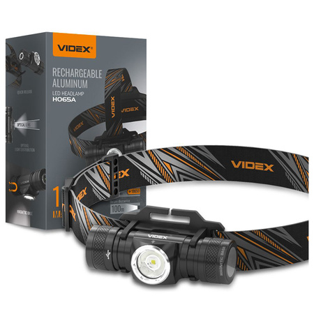 VIDEX Stirnlampe 10W Li-ion 1x18650 2200mAh