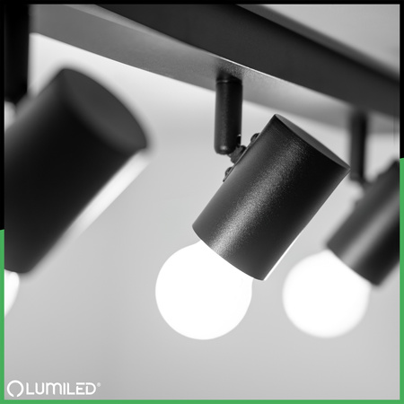 SPOT TUBA Deckenleuchte Reflektor Halogen Leuchte 4x E27 GLASA LUMILED