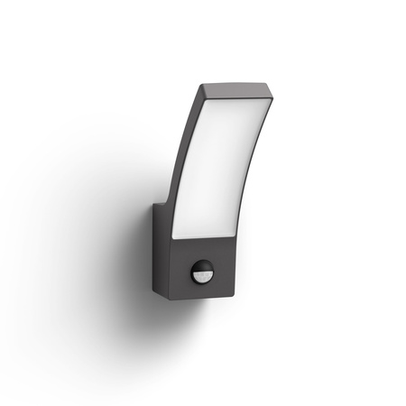 Gartenleuchte LED Wandleuchte SPLAY IR myGarden 12W 2700K IP44 mit Bewegungs- und Dämmerungssensor Anthrazit PHILIPS