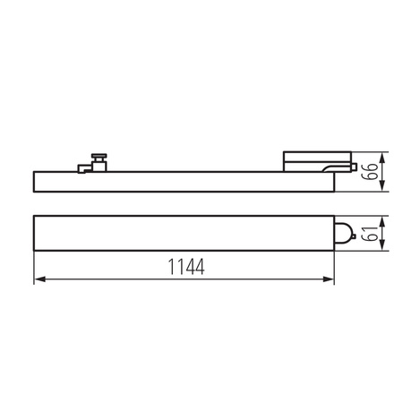 LED Linear geregeltes Licht 38W 5325lm CCT CRI90 1m LTL Weiß Kanlux