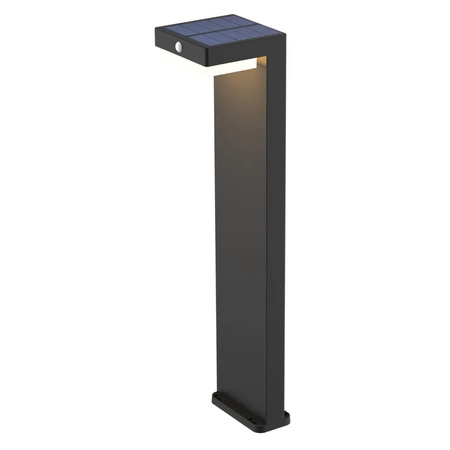 Solar Garten Lampe LED Drive-in Ornamental Outdoor Pole Aluminium Bewegungsmelder USB C