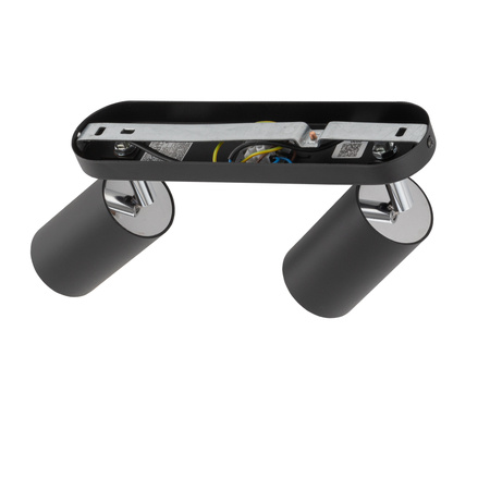 EYE Spot 6020 Nowodvorski Wandleuchte Schwarz 2xGU10Wandleuchte Beweglich Stahl + Glas Modern