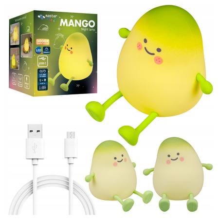 LED Kindertisch Schreibtisch Nachtlicht 1W 15lm 3000K Warm 360° Grün Mango Masterled