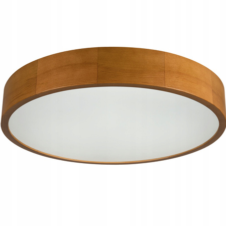 Jasmin Aufbau LED Deckenleuchten 3x E27 48cm rund Holz KANLUX