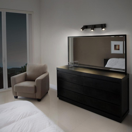 LED-Wandleuchte Spot 3-Punkt dimmbar 10.2W GU10 Schwarz LEDVANCE