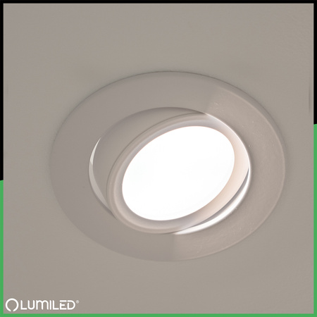 Halogen-Deckeneinbauleuchte Kreisförmig beweglich MR16 Weiß TRIAM LUMILED