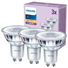 Set mit 3x LED-Halogenlampen GU10 PAR16 3,5W = 35W 255lm 2700K Warm 36° PHILIPS