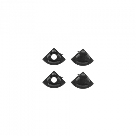 Aluminium-Eckprofil LED-Anbau Schwarz 2m mit mattierter Abdeckung für LED-Streifen + Endkappen RW Ecolight Serie