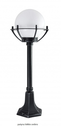 Outdoor-Gartenlampenmast LATERNE E27 Kugeln mit Korb 200 K 5002/3/KPO 72 cm schwarz Su-Ma