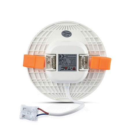 Unterputz-LED-Panel 12W 3000K Rund SAMSUNG CHIP VT-610RD V-TAC