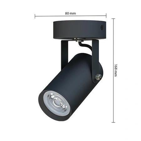 Wandleuchte Reflektor Wandleuchte Spot GU10 Moving black Simon Masterled