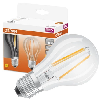 2x LED Lampen E27 A60 6,5W = 60W 806lm 2700K Wärme 300° Filament OSRAM STAR
