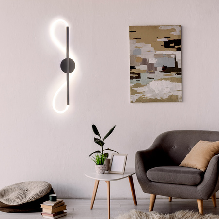 LED-Pendelleuchte 19W 2230lm 4000K Neutral Schwarz Emma Sanico Goldlux