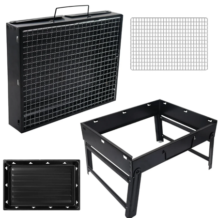 Holzkohle-Touristengrill faltbar, tragbare Tasche