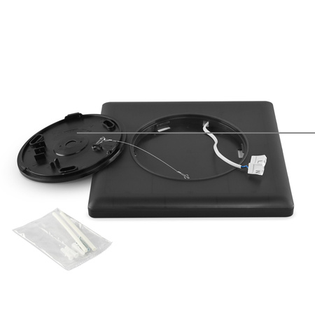 Plafond LED-Deckenleuchte Aufbauleuchte 22W 2900lm 4000K Neutral Schwarz Videx