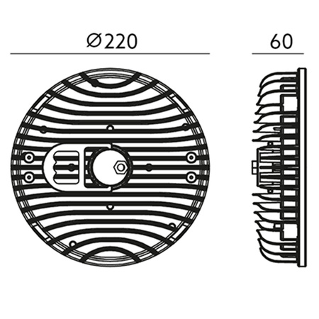 Industrielle LED-Lampe RIO HIGH BAY Leuchte 100W 11000lm 4000K 110° Kobi
