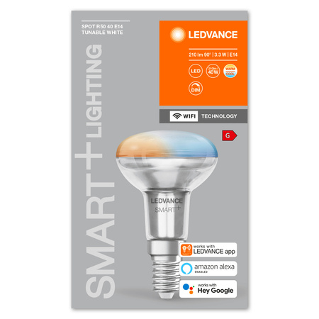 LED-Lampe E14 R50 3,3W = 40W 210lm CCT 45° LEDVANCE SMART+ WIFI Dimmbar